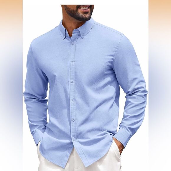 Coofandy Other - NWOT SZ Med COOFANDY Men's Long Sleeve Regular Fit Button Down Oxford Shirt